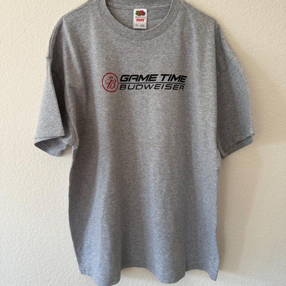 Budweiser Monday Nite Football 2005 T-Shirt Mens 2XL Gray  Tee